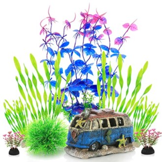ALEGI Fish Tank Decorations Plants