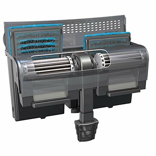 Aquarium filter system with multiple compartments