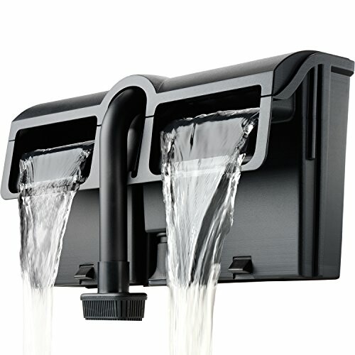 Aquarium water filter with dual water flow