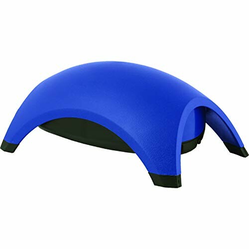 Blue half-dome balance trainer with black base