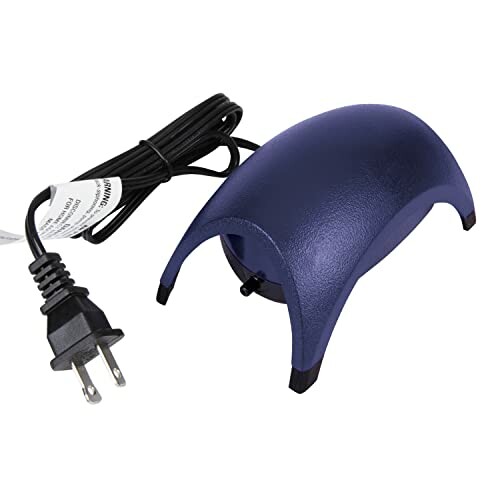 Blue electric air pump with power cord