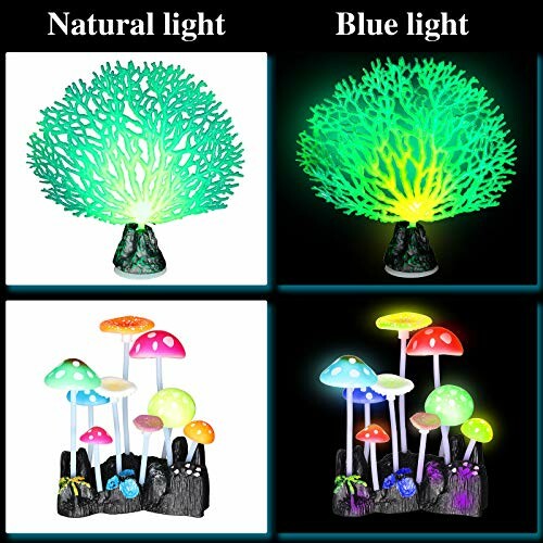 Frienda Glowing Fish Tank Decorations