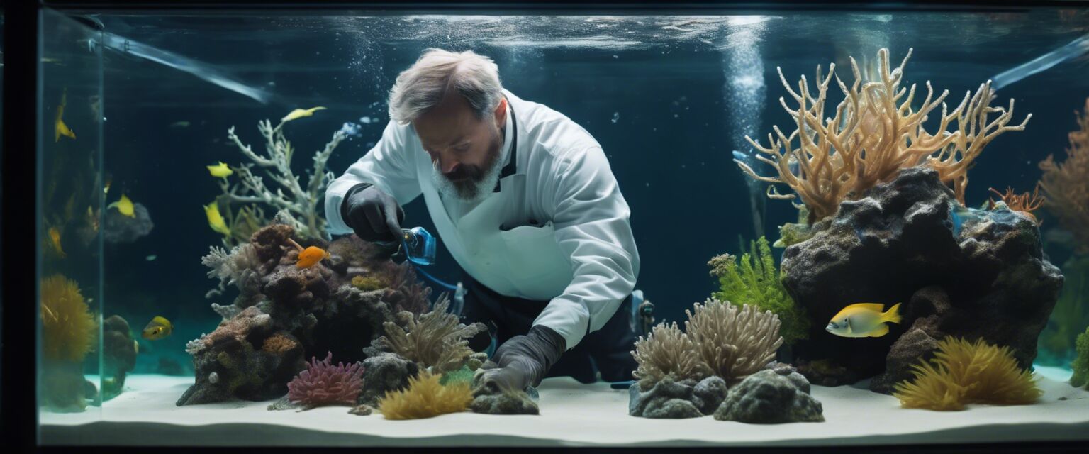 Maintaining a saltwater aquarium