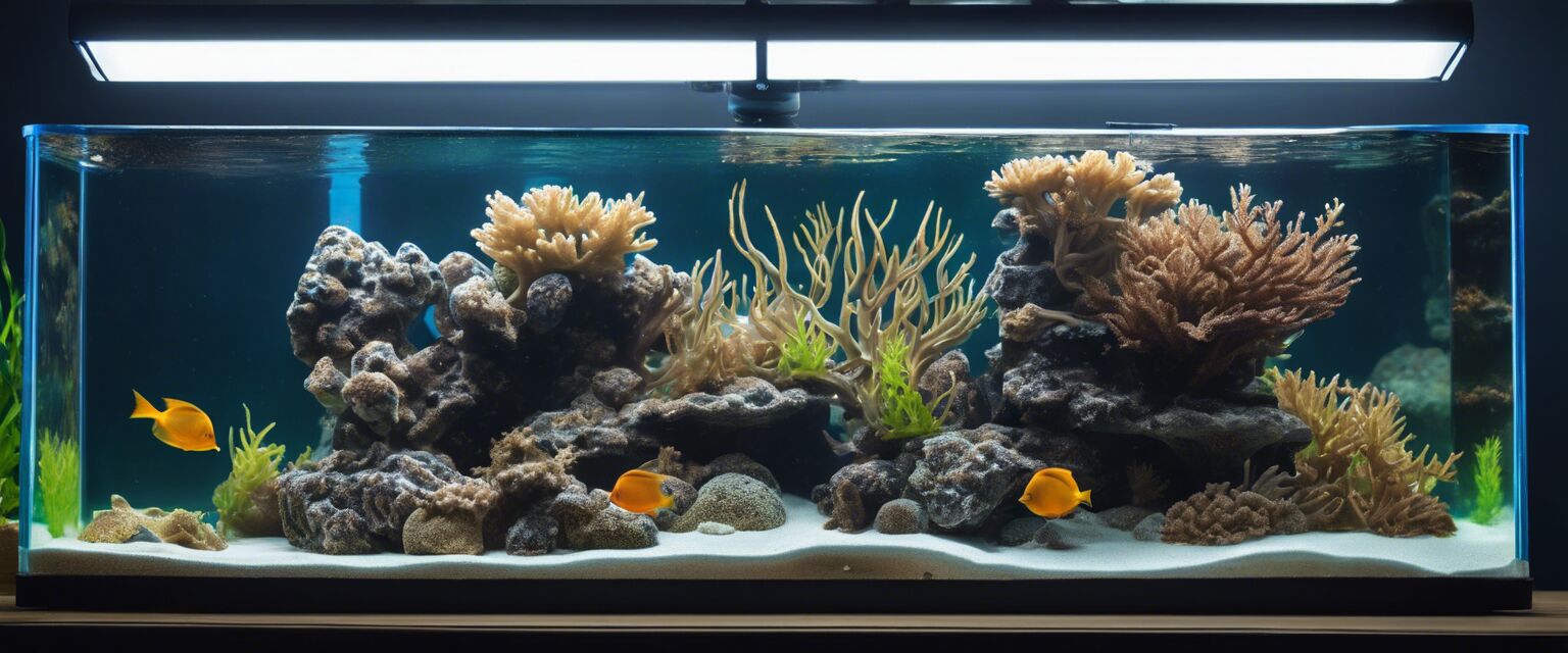 Saltwater aquarium setup process