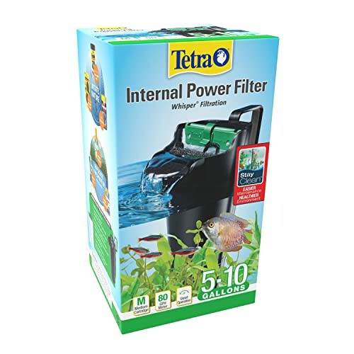 Tetra internal power filter box for 5-10 gallon aquariums.